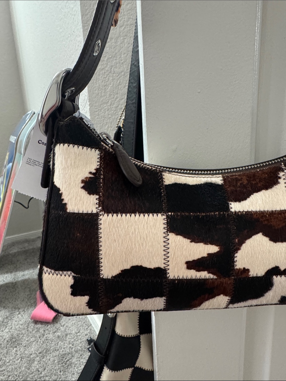 Coachtopia Cow Print Shoulder Bag - Picture 3 of 6